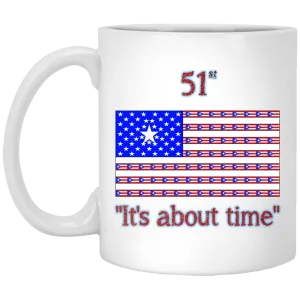 51st, It's About Time11 oz. White Mug