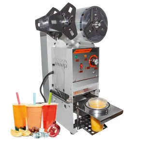A-FWY690 Boba Cup Sealing Machine Commercial | Semi-Automatic Cup Sealer | 400-600 cups/h | Cups 3.5” & 3.7” (90 mm & 95 mm) diameter/ 6” (150 mm) max height