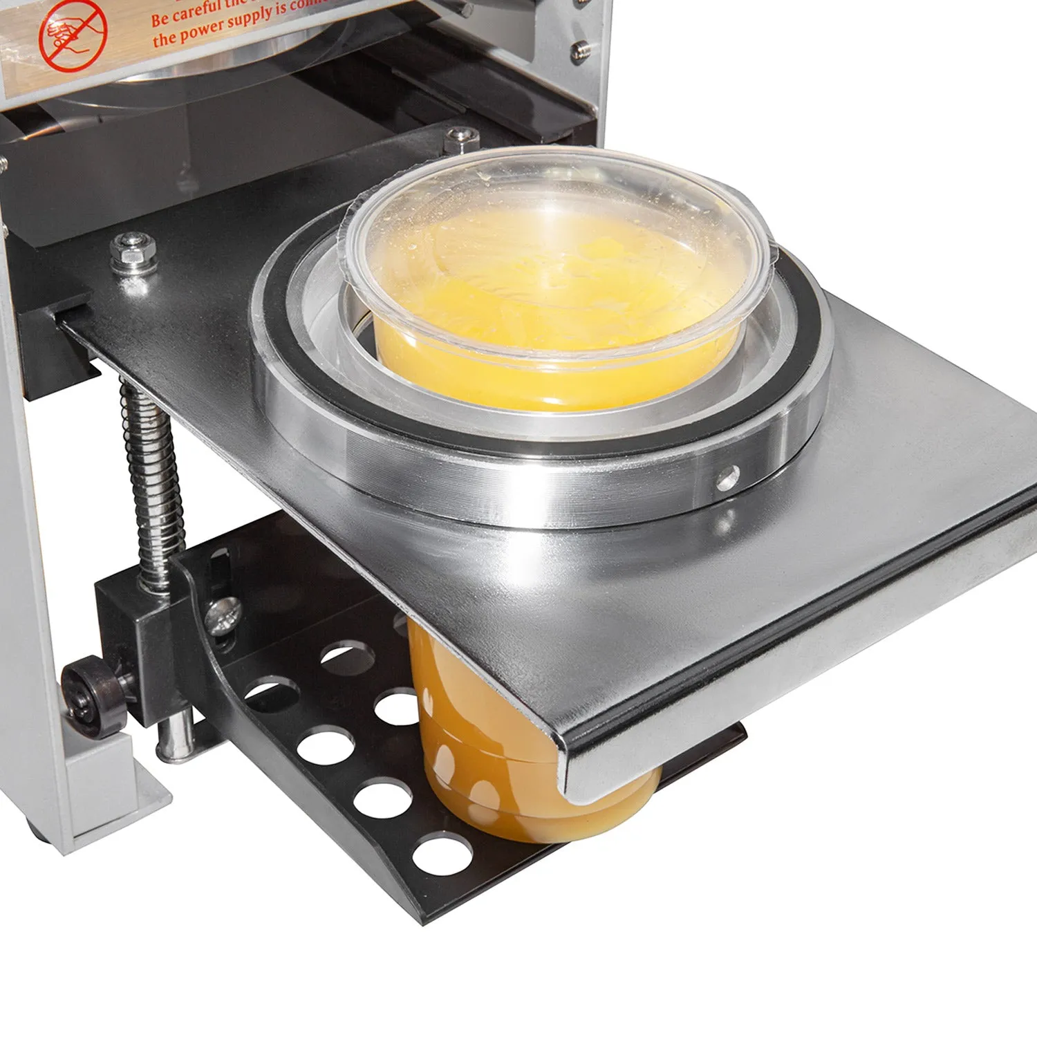 A-FWY690 Boba Cup Sealing Machine Commercial | Semi-Automatic Cup Sealer | 400-600 cups/h | Cups 3.5” & 3.7” (90 mm & 95 mm) diameter/ 6” (150 mm) max height