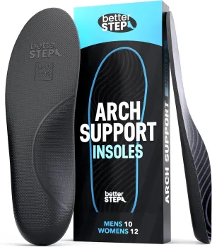 Arch Support Insoles for Women & Men Plantar Fasciitis Insoles, High Arch Support Insoles, Orthotic Pain Relief, All Day Comfort (Mens 7-7.5 | Womens 9-9.5)
