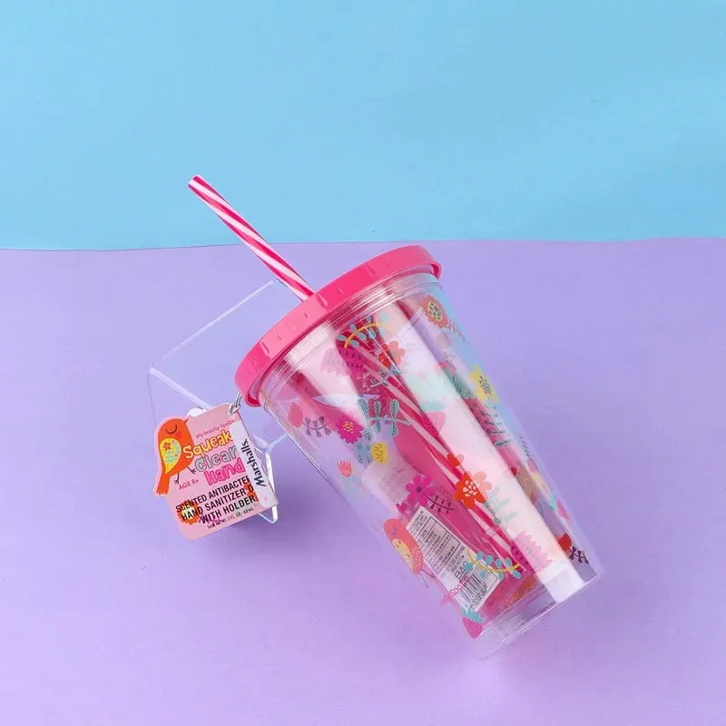 Double Layer ACRYLIC Cup With Hand Sanitizer - Fruits