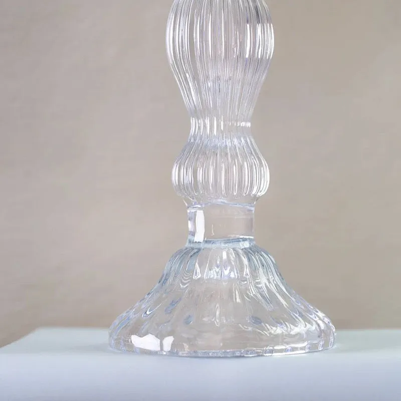 Glass Clear Candlestick
