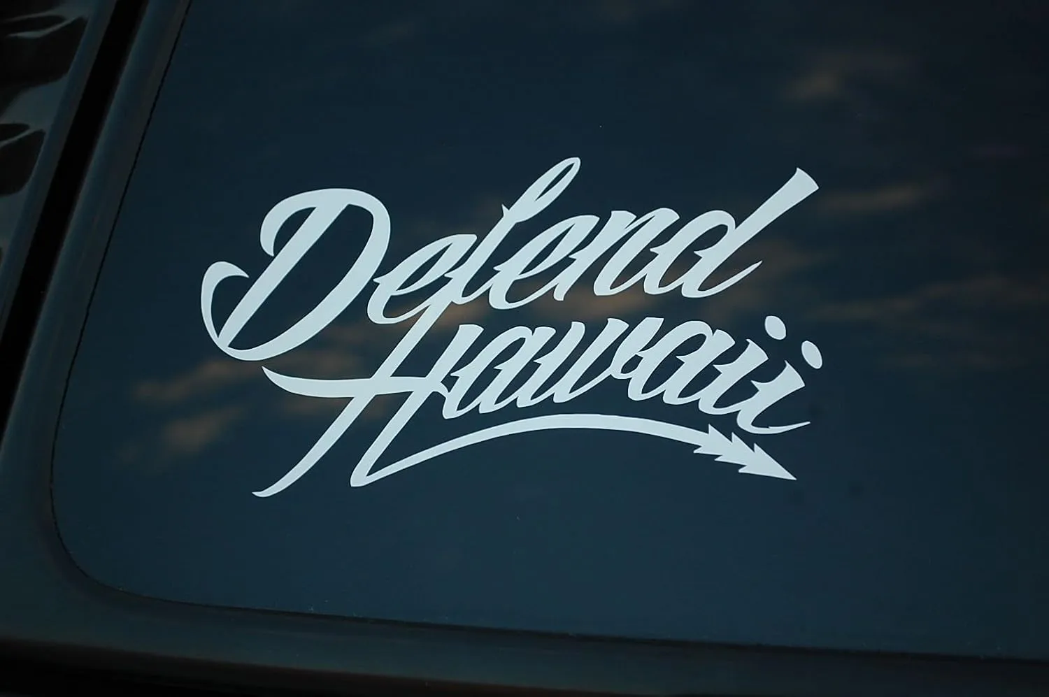 Hawaiian Islands Sticker Vinyl Die Cut Decal Defend HAWAII Aloha Choose Size/Color Surf JDM V292 (11" X 6.25", White)