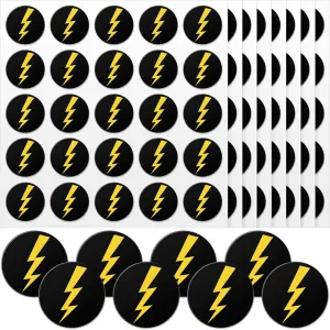 Jecery 200 Pcs Helmet Stickers Baseball Softball Helmet Award Baseball Stickers 1.1 Inch Lightning Bolt Vinyl Decals Self Adhesive for Softball Lacrosse Wall(Black Print Gold) Jecery 200 Pcs Helmet Stickers Baseball Softball Helmet Award Baseball Stickers 1.1 Inch Lightning Bolt Vinyl Decals Self Adhesive for Softball Lacrosse Wall(Black Print Gold)