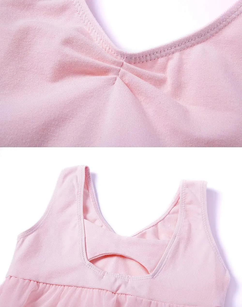 MdnMd Long Skirt Ballet Dance Leotards for Toddler Girls Ballerina Outfit Dress