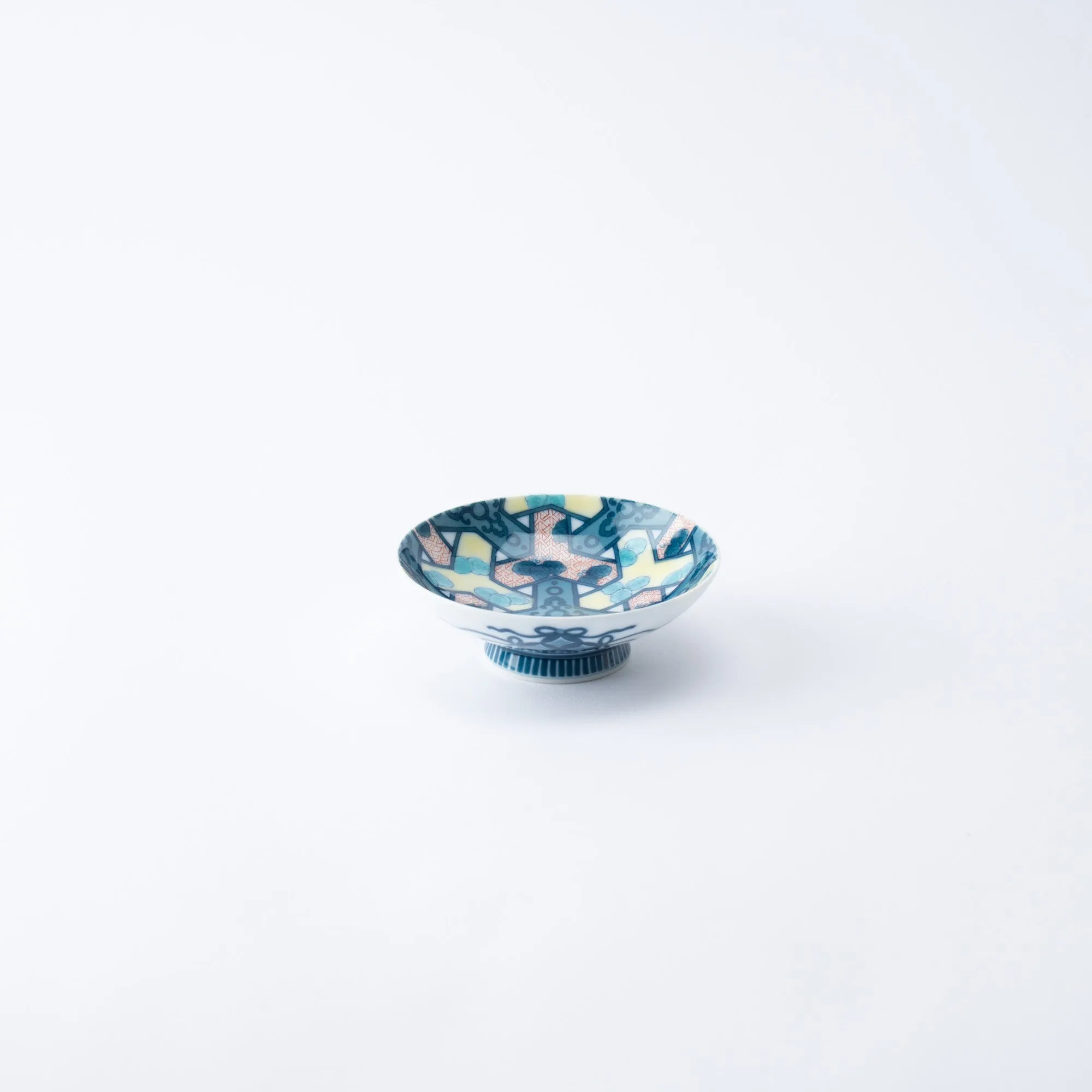 Nabeshima Tortoiseshell Pattern Sakazuki Flat Sake Cup