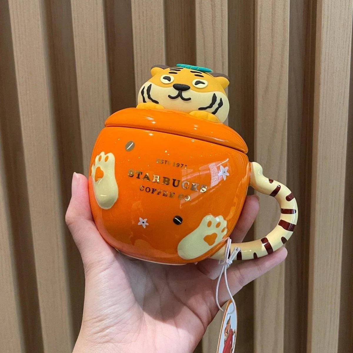 Orange Tiger Ceramic Mug 300ml / 10,14oz