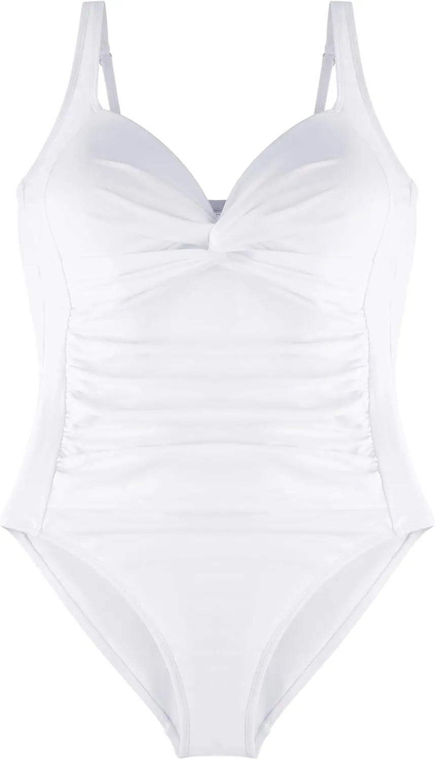 RELLECIGA Womens Tummy Control One Piece Swimsuits Slimming Molded Cup Push Up Bathing Suit