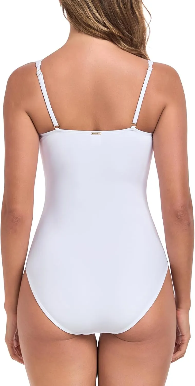 RELLECIGA Womens Tummy Control One Piece Swimsuits Slimming Molded Cup Push Up Bathing Suit