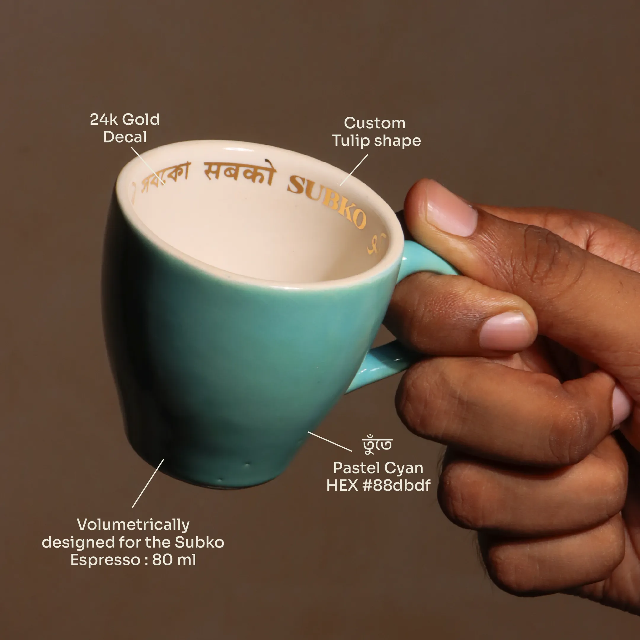Subko x Sienna: Ceramic Ware - Espresso (80 ML)