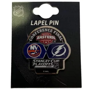 Tampa Bay Lightning New York Islanders 2020 NHL Eastern Conf. Final Dueling Pin