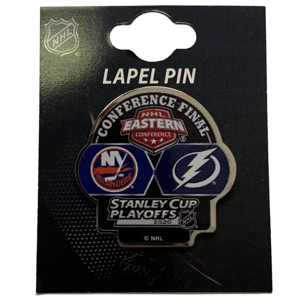 Tampa Bay Lightning New York Islanders 2020 NHL Eastern Conf. Final Dueling Pin