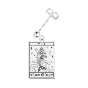 The Queen Of Cups Tarot Single Earring