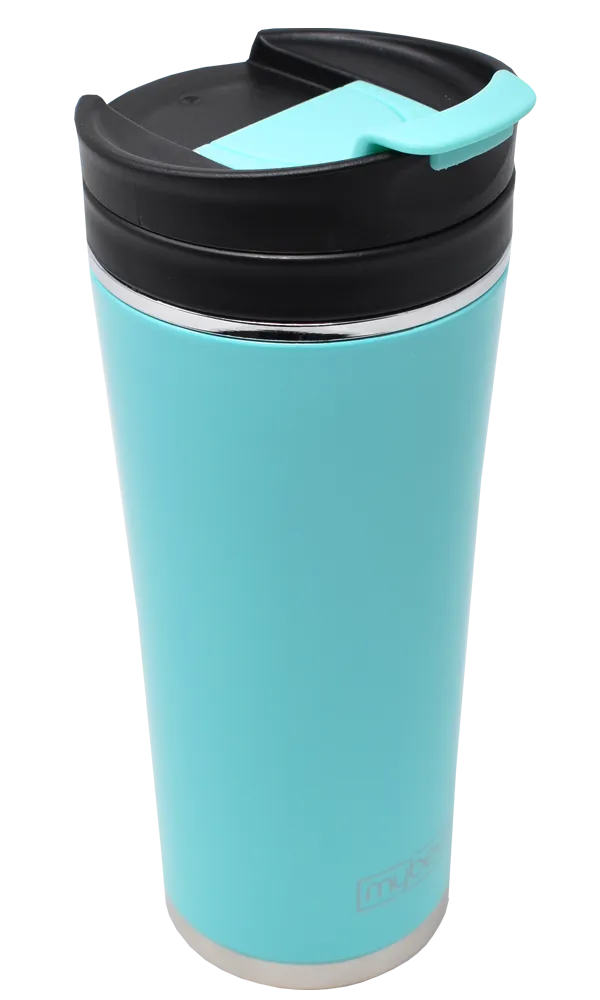 Tumblers 16 oz | Blue Travel Mugs | Commuter Tumblers -  2 Pack - Turquoise/Blue